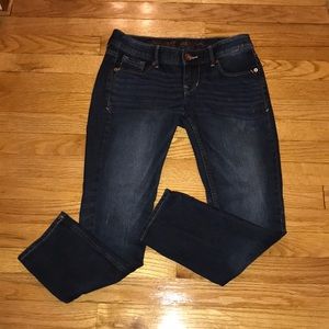 Express Dark Skinny Jean Capris Size 2